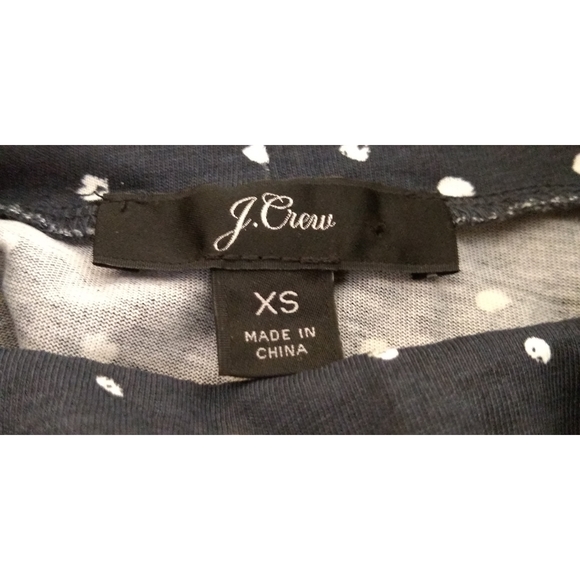 J. Crew Navy Polka Dot Turtleneck - Picture 4 of 7